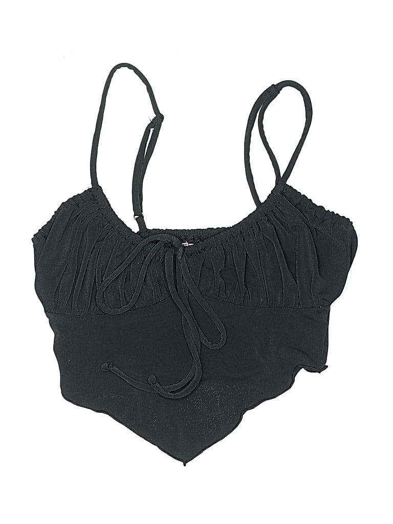 Pre-owned Urban Outfitters Sleeveless Top Black Halter Neckline Tops