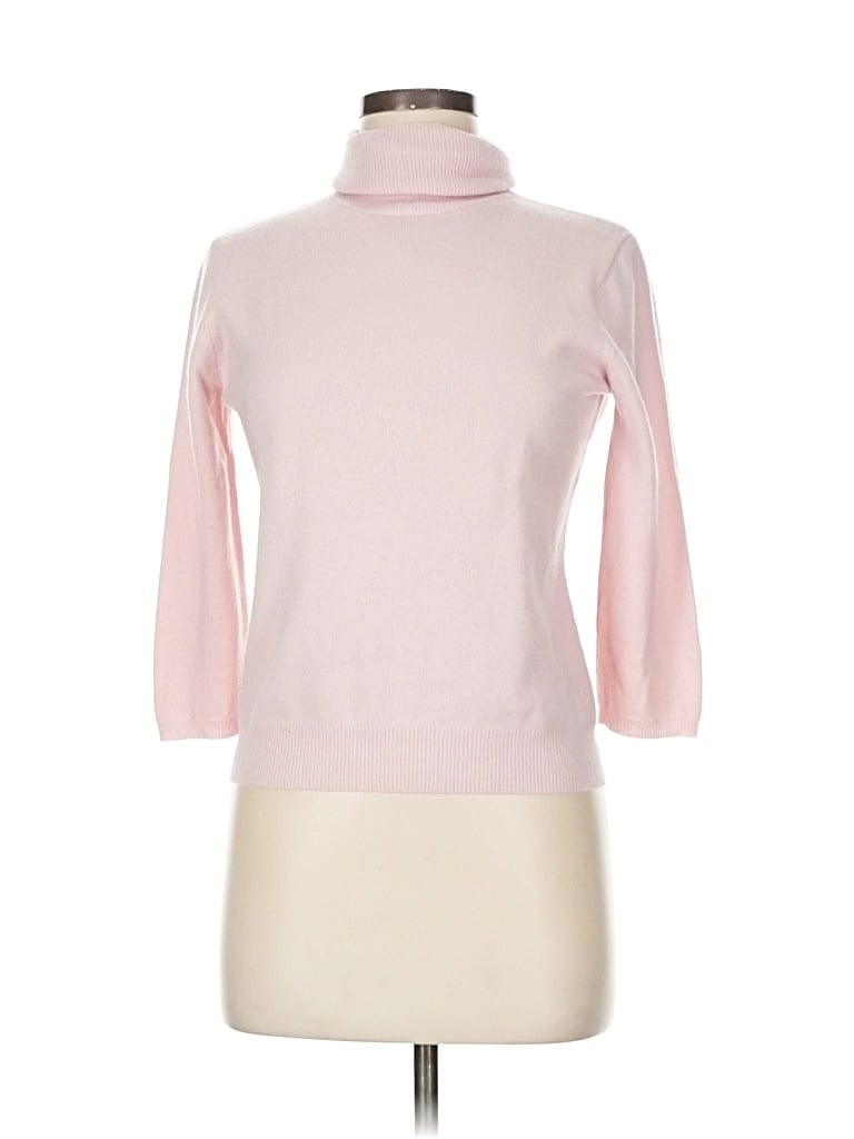 Pre-owned Saks Fifth Avenue Cashmere Pullover Sweater In Pink