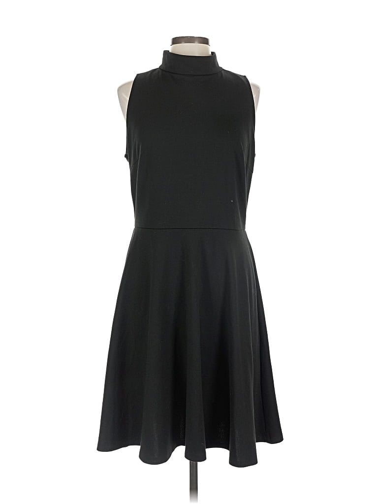 Pre-owned Sharagano Cocktail Dress In Black