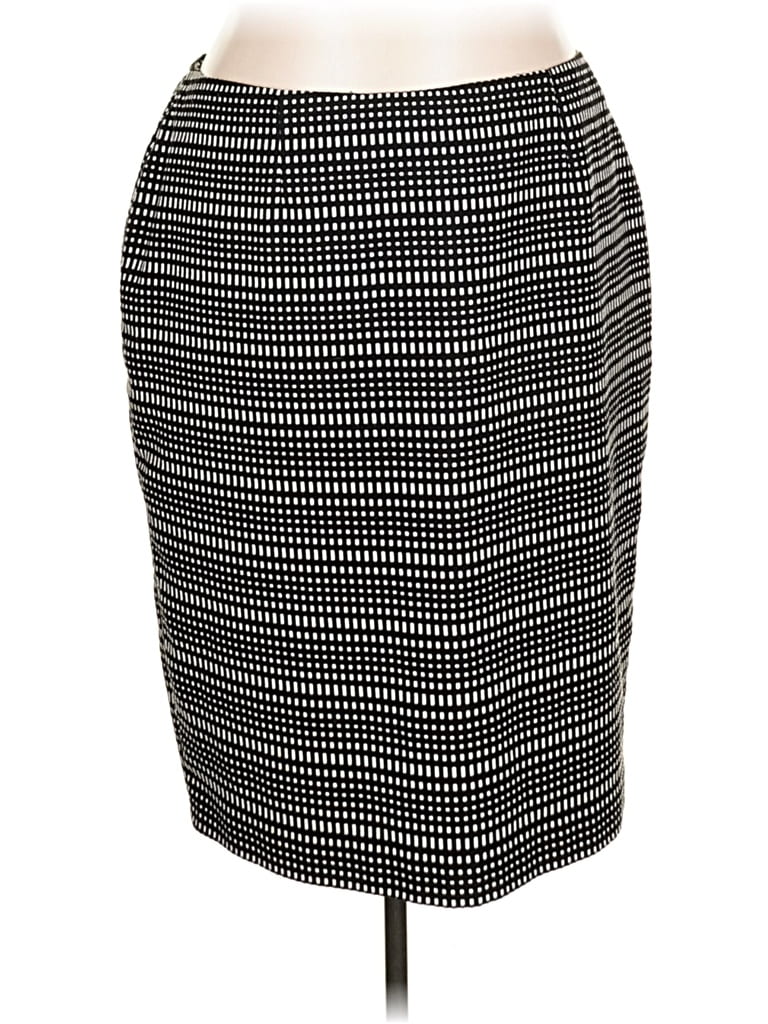 Pre-owned Kasper Formal Skirt In Black