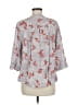 Torrid 100% Rayon Floral Gray 3/4 Sleeve Blouse Size Med Plus (00) - photo 2