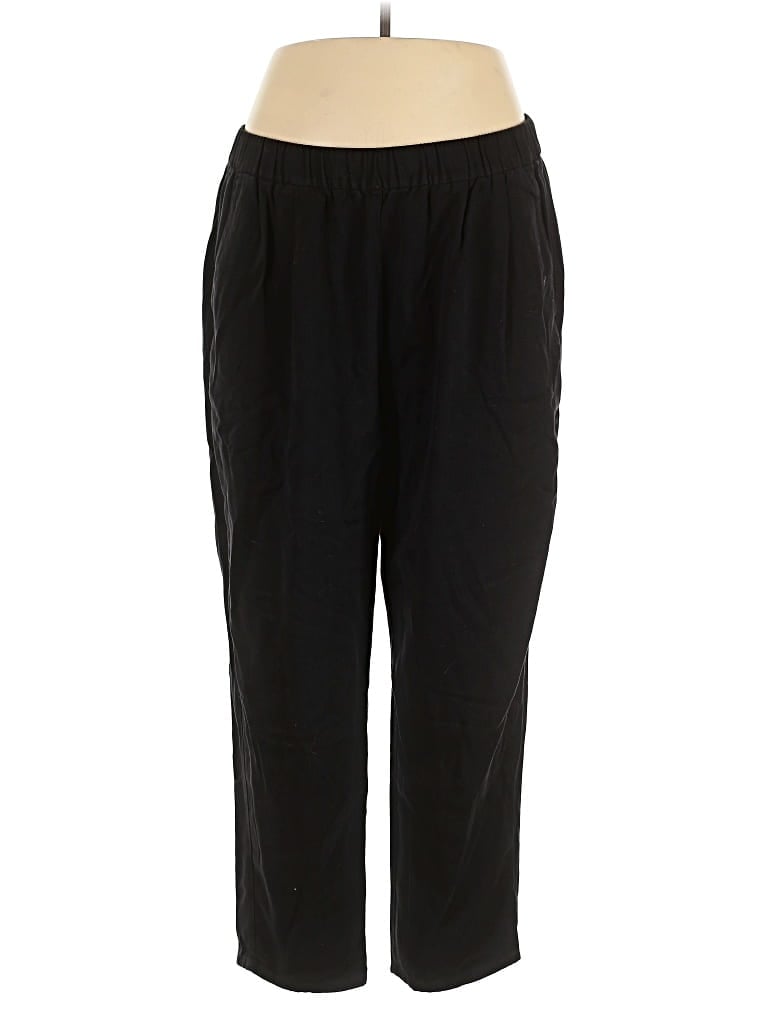 Pre-owned Eileen Fisher Casual Pants In Black