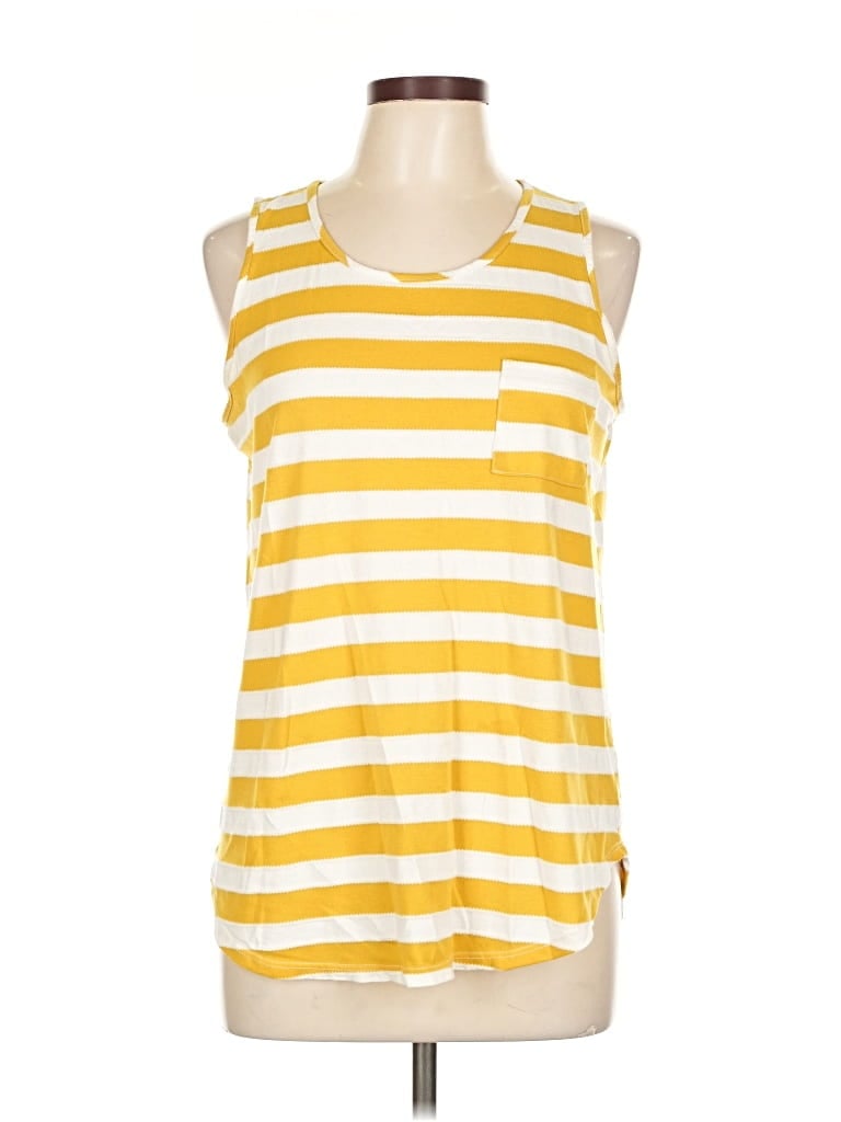 Pre-owned Papermoon Sleeveless T-shirt In Gold