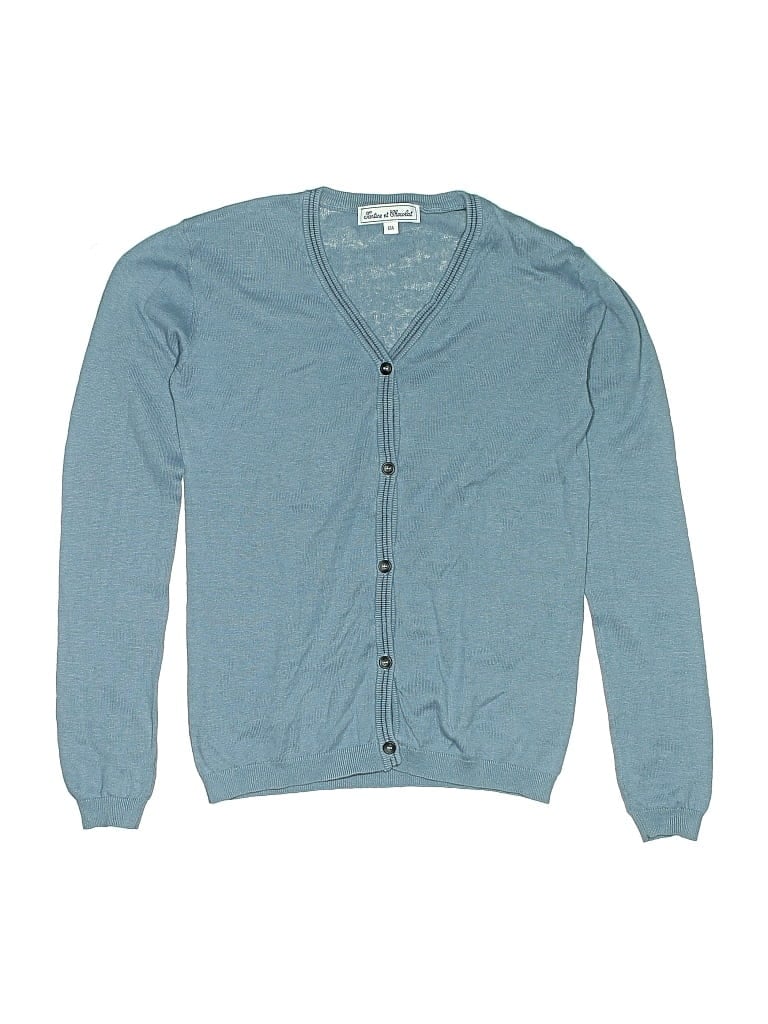 Pre-owned Tartine Et Chocolat Kids' Cardigan Sweater In Blue
