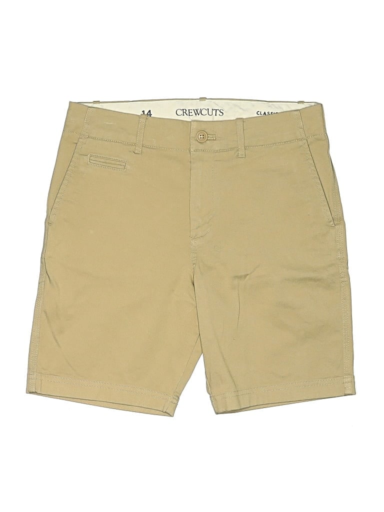 Pre-owned Crewcuts Kids' Khaki Shorts In Brown