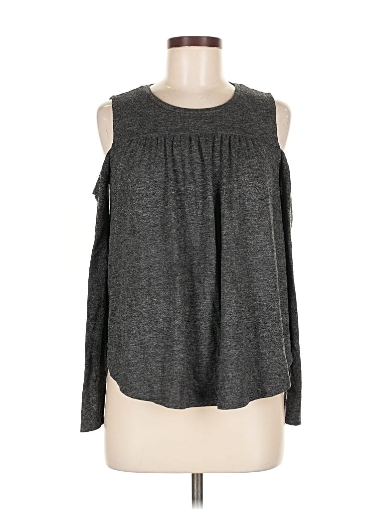 Pre-owned Ann Taylor Loft Sleeveless T-shirt In Gray