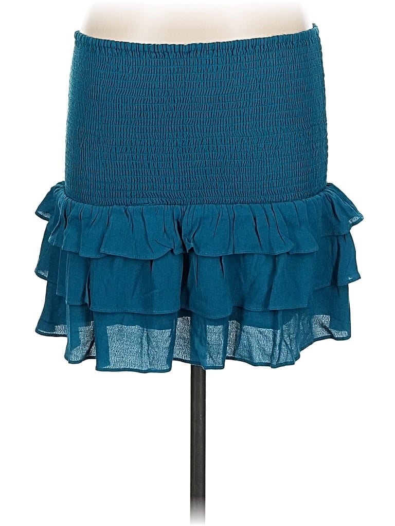 Pre-owned Olivaceous Casual Skirt In Blue