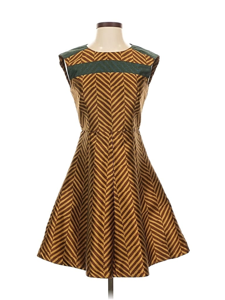 Pre-owned Max & Co Cocktail Dress In Brown