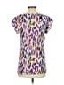 CAbi 100% Polyester Purple Short Sleeve Blouse Size XS - photo 2