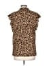 ee:some Animal Print Brown Sleeveless Blouse Size L - photo 2