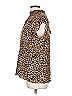ee:some Animal Print Brown Sleeveless Blouse Size L - photo 5
