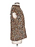 ee:some Animal Print Brown Sleeveless Blouse Size L - photo 4