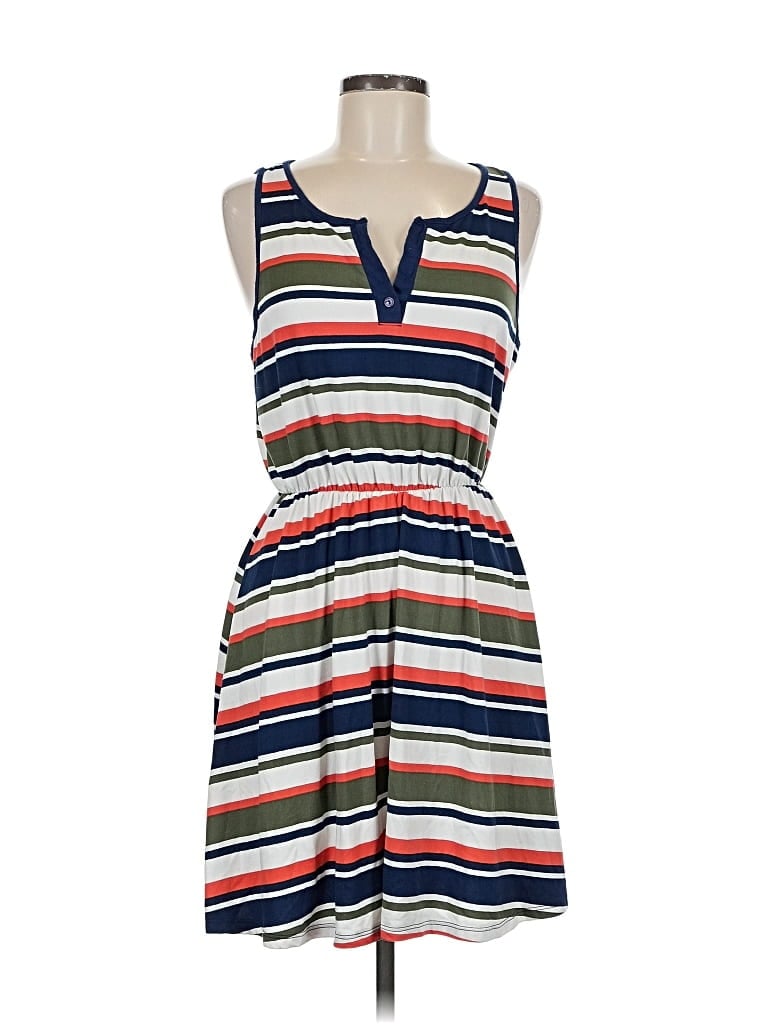 Pre-owned French Grey Casual Dress In Blue