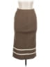 Endless Blu Chevron-herringbone Brown Casual Skirt Size L - photo 1