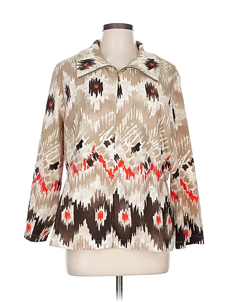 Pre-owned Zenergy By Chico's Jacket In White