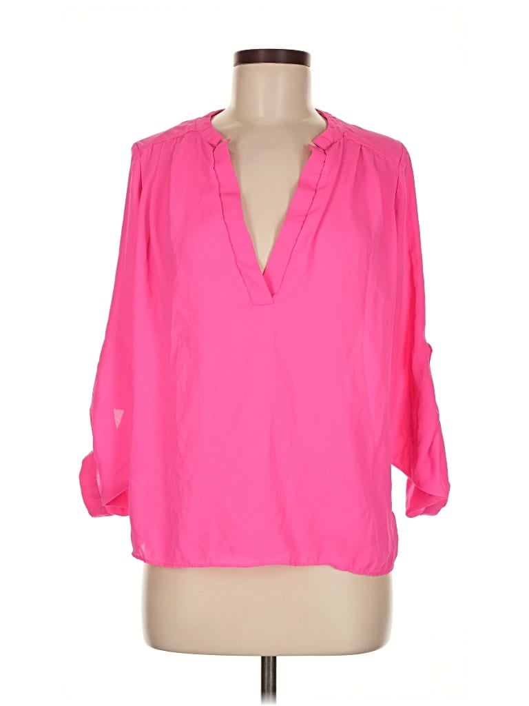Pre-owned Sis Sis 3/4 Sleeve Blouse In Pink