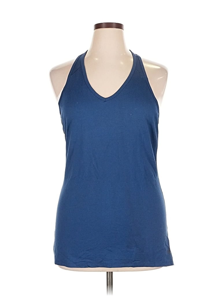 Pre-owned The North Face Tank Top Blue Halter Neckline Tops