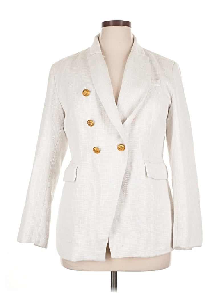 Pre-owned Unbranded Blazer Jacket In White