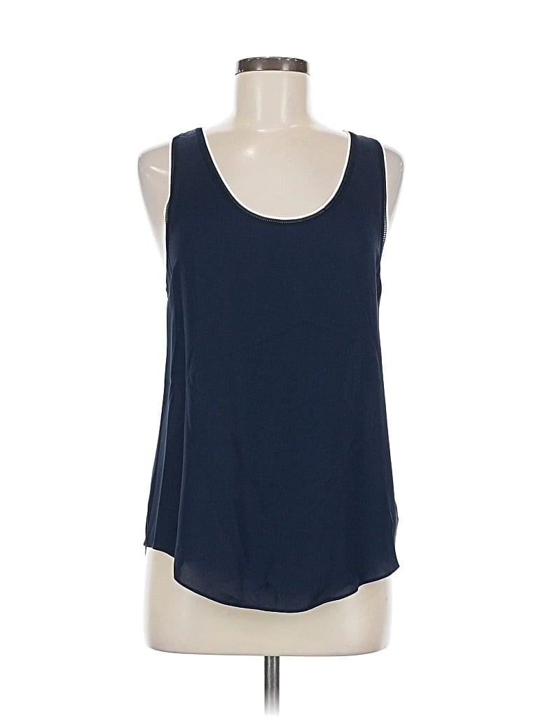 Pre-owned Theory Sleeveless Top Blue Scoop Neck Tops