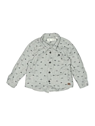 Zara Baby Long Sleeve Button-Down Shirt (view 1)