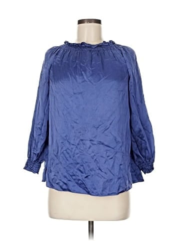 Lafayette 148 New York 3/4 Sleeve Silk Top (view 1)