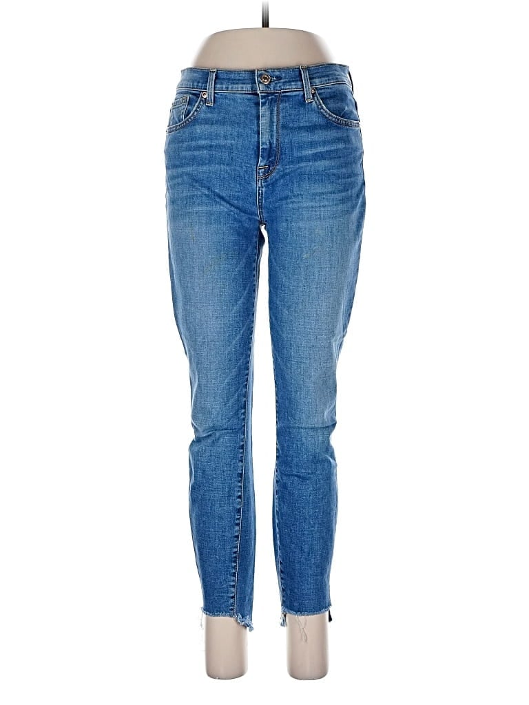 Pre-owned 7 For All Mankind Jeans In Blue