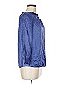 Lafayette 148 New York 100% Silk Blue Purple 3/4 Sleeve Silk Top Size M - photo 4