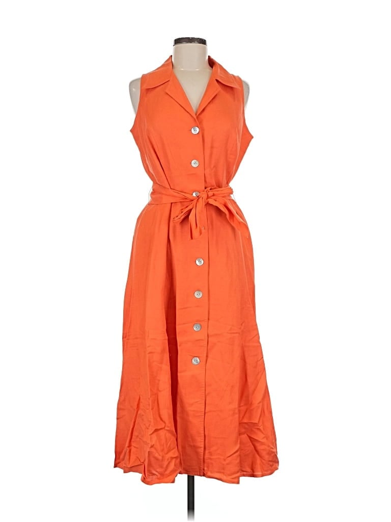 Pre-owned Coldwater Creek Casual Dress In Orange