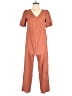 Emery Rose Solid Orange Brown Jumpsuit Size S - photo 1