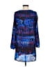 BB Dakota 100% Polyester Print Blue Casual Dress Size XS - photo 2