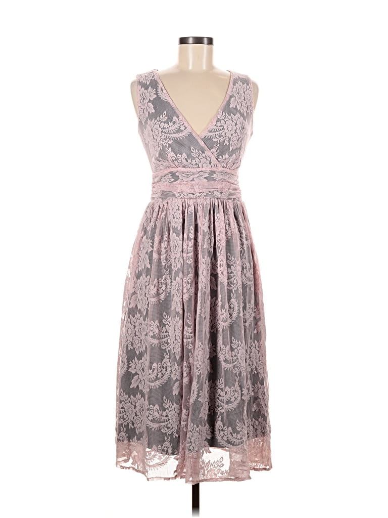 Pre-owned Newport News Cocktail Dress In Gray