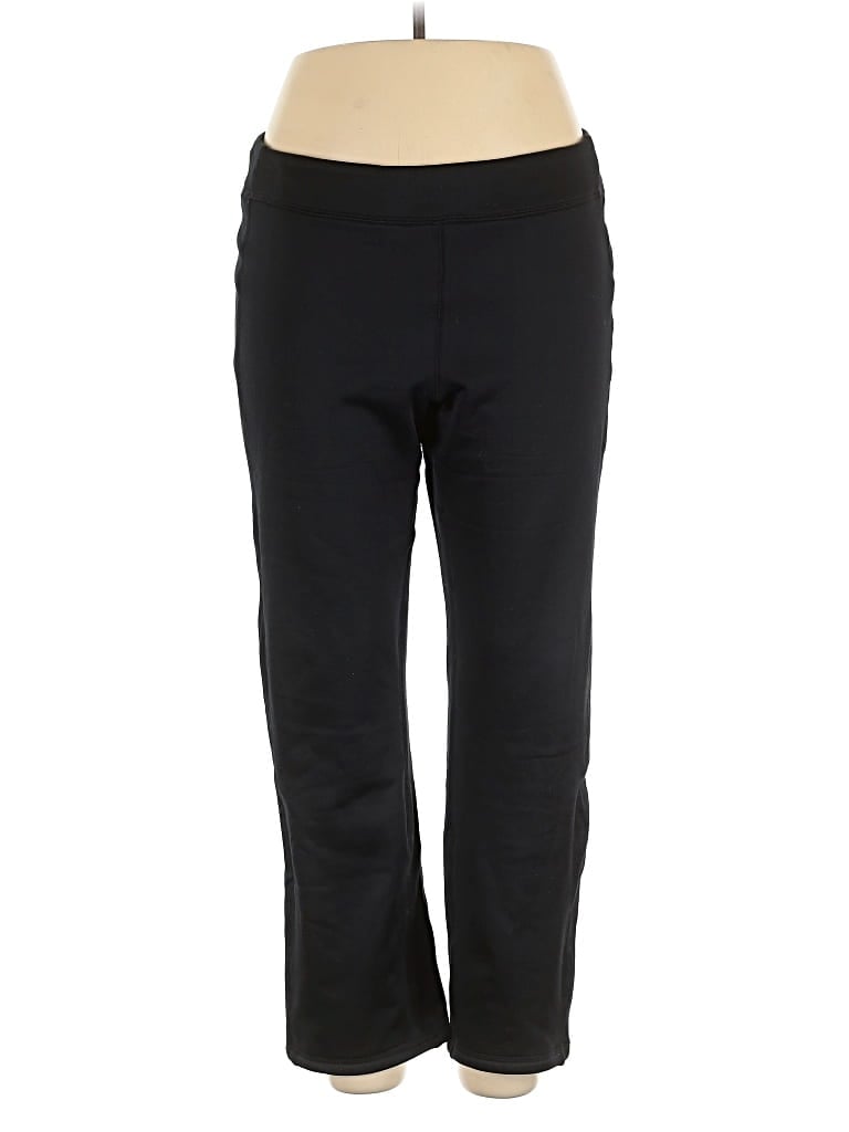 Pre-owned Lands' End Active Pants In Black