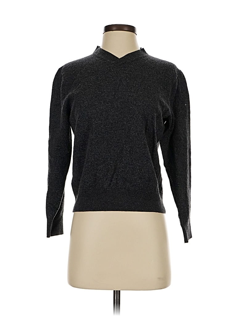 Pre-owned Saks Fifth Avenue Wool Pullover Sweater In Gray