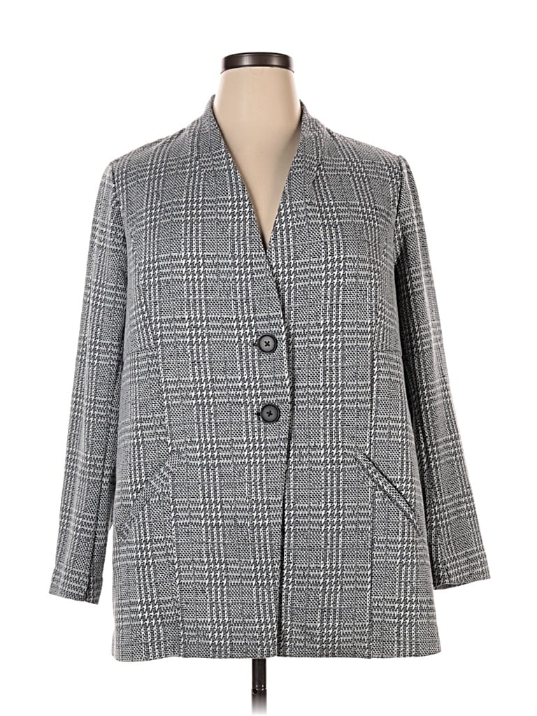 Pre-owned Torrid Blazer Jacket In Gray