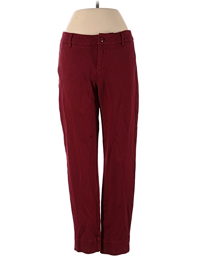Pre-owned Cabi Casual Pants In Burgundy