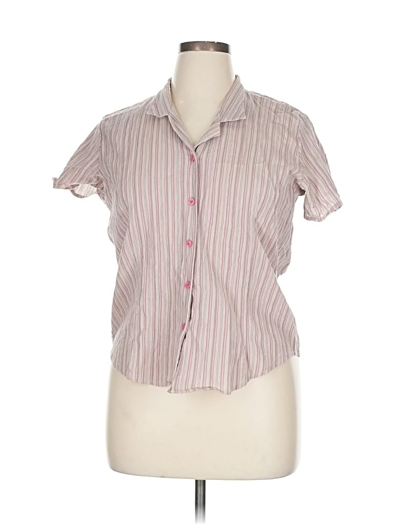 Pre-owned Woolrich Short Sleeve Blouse In Pink