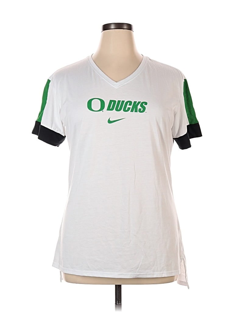 Pre-owned Nike Short Sleeve T-shirt In White