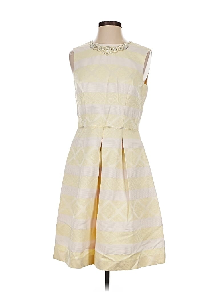 Pre-owned Maggy London Cocktail Dress In Yellow