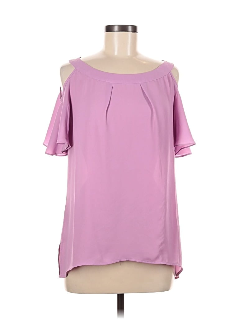 Pre-owned Sioni Short Sleeve Blouse In Purple