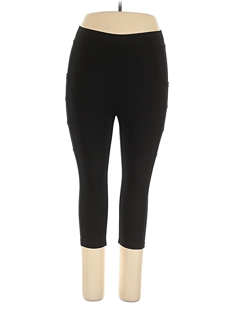 Pre-owned Pop Fit Active Pants In Black