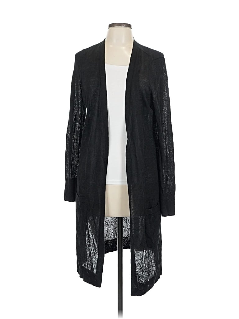 Pre-owned Halogen Cardigan Sweater In Black