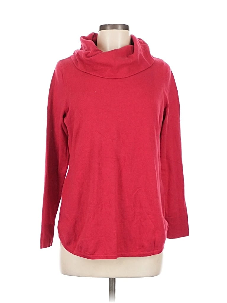 Pre-owned Chico's Turtleneck Sweater In Red
