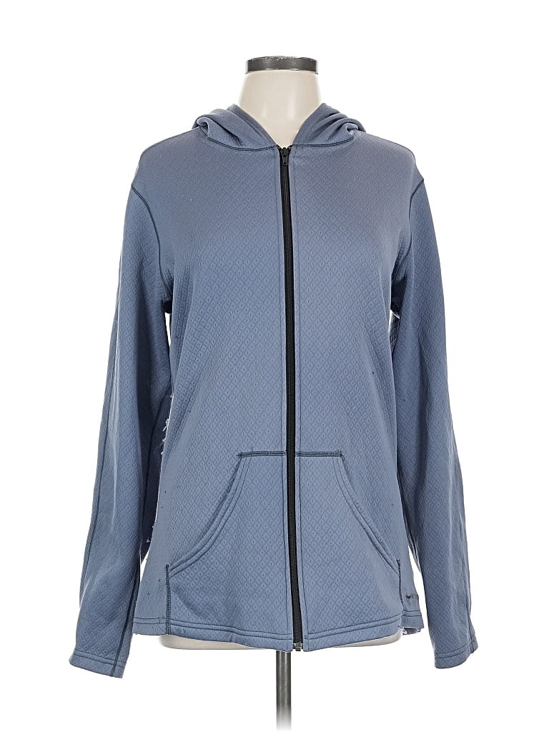 Pre-owned Hot Chillys Zip Up Hoodie In Blue