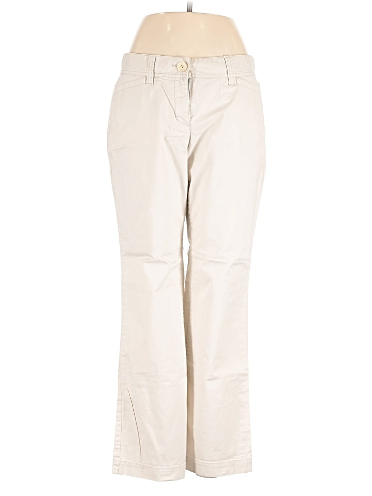 Pre-owned Ann Taylor Loft Khaki Pant In White