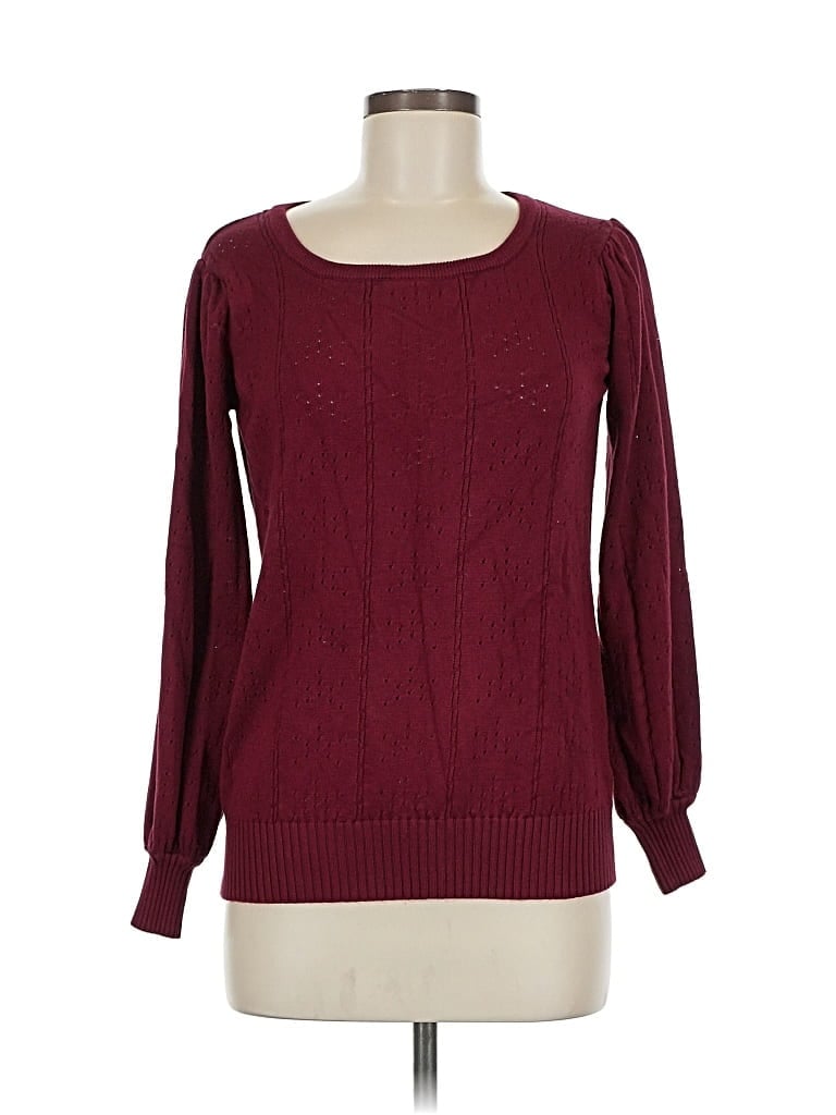 Pre-owned Hotouch Pullover Sweater In Burgundy