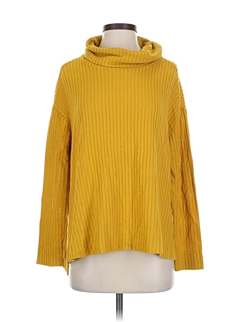 Pre-owned Maeve By Anthropologie Turtleneck Sweater In Yellow