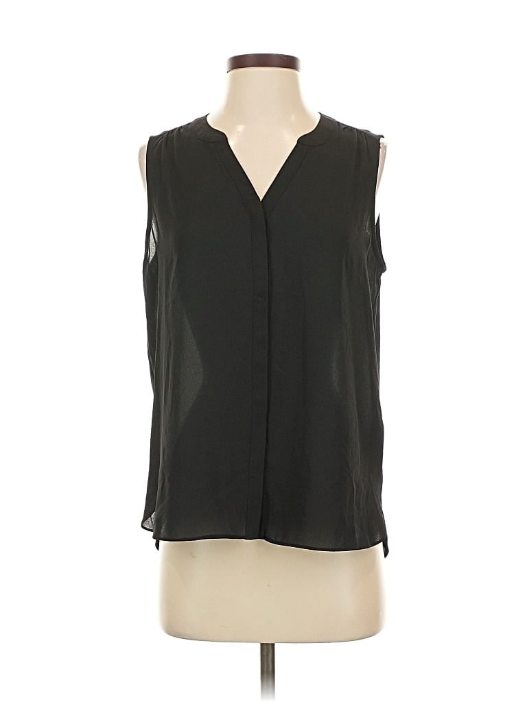 Pre-owned Nydj Sleeveless Blouse In Black