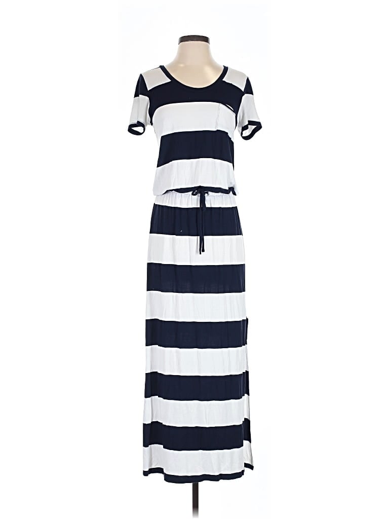 Pre-owned Caslon Casual Dress In Blue