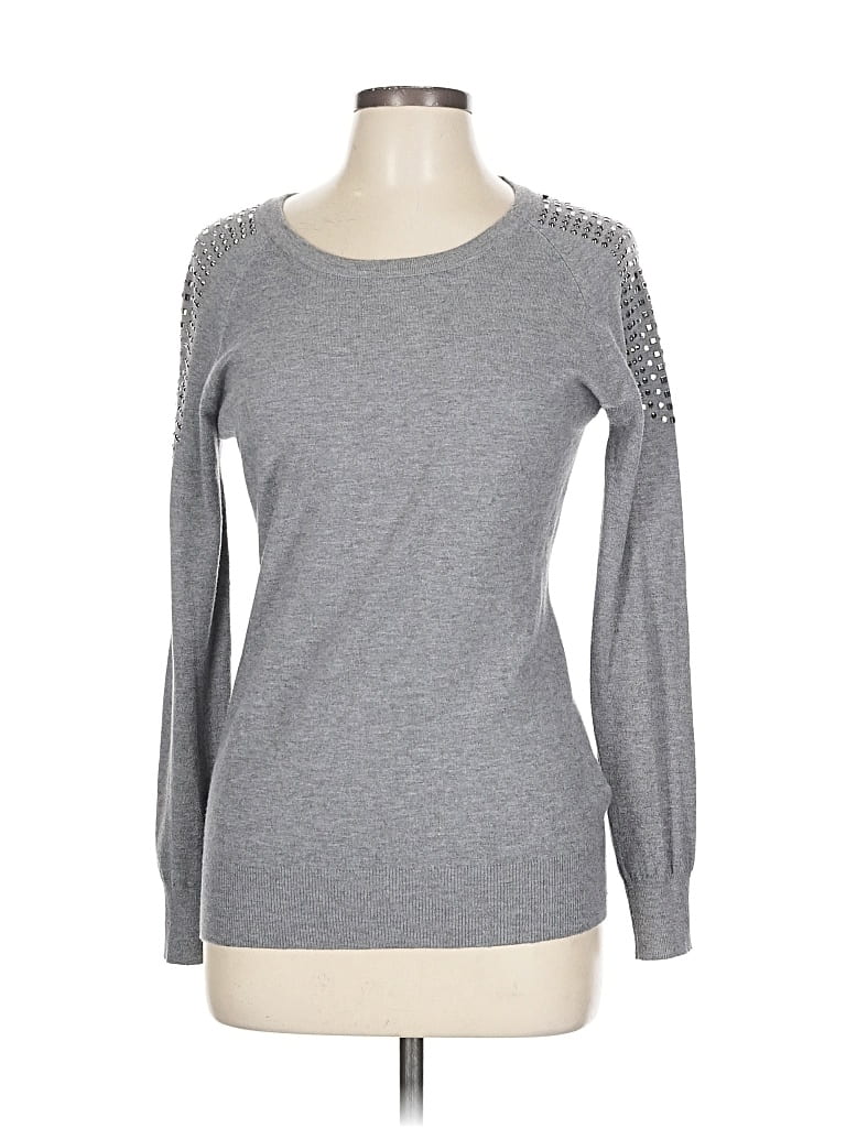 Pre-owned Vila Milano Pullover Sweater In Gray