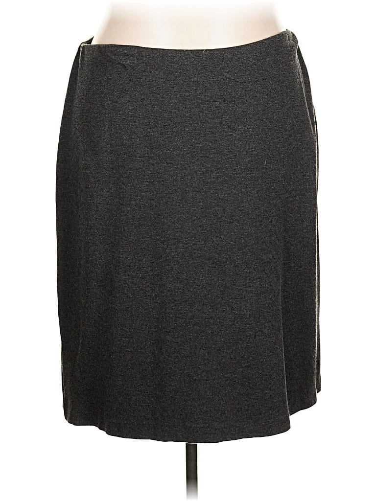 Pre-owned Cj Banks Casual Skirt In Gray